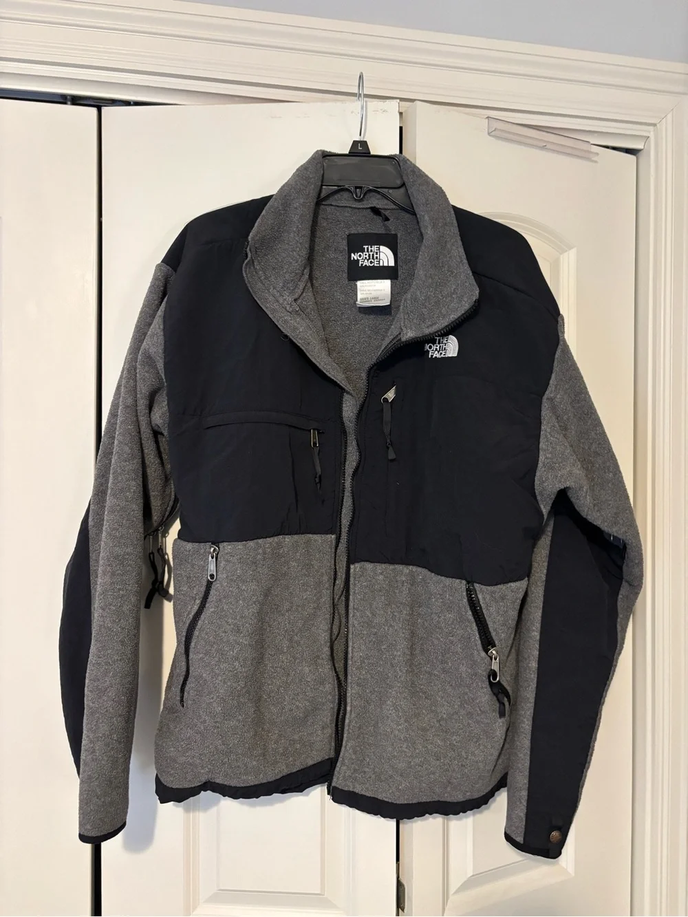 The North Face Men’s Gray and Black Hybrid Fleece Jacket